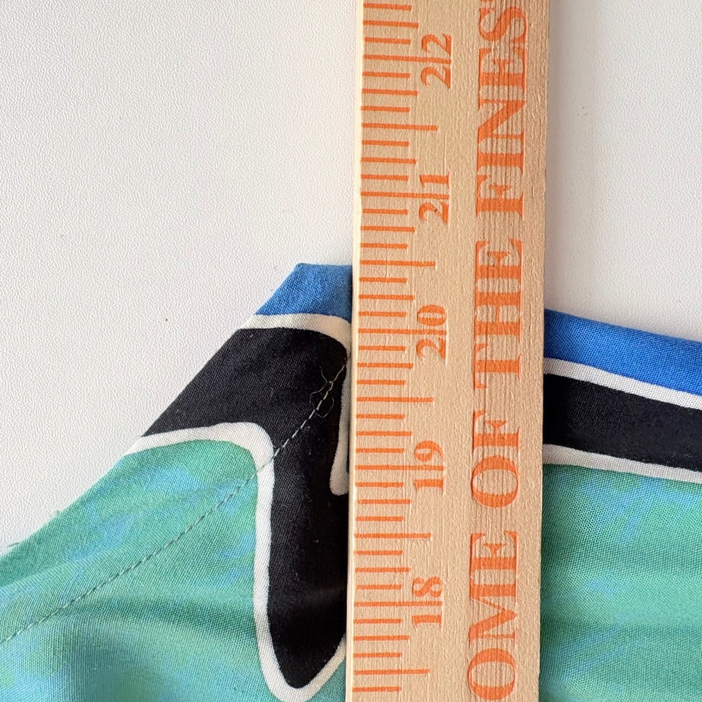 Tropical Tantrum‎ Rayon Maxi Dress OS Colorblock Star Print Handkerchief Hem - Picture 7 of 8